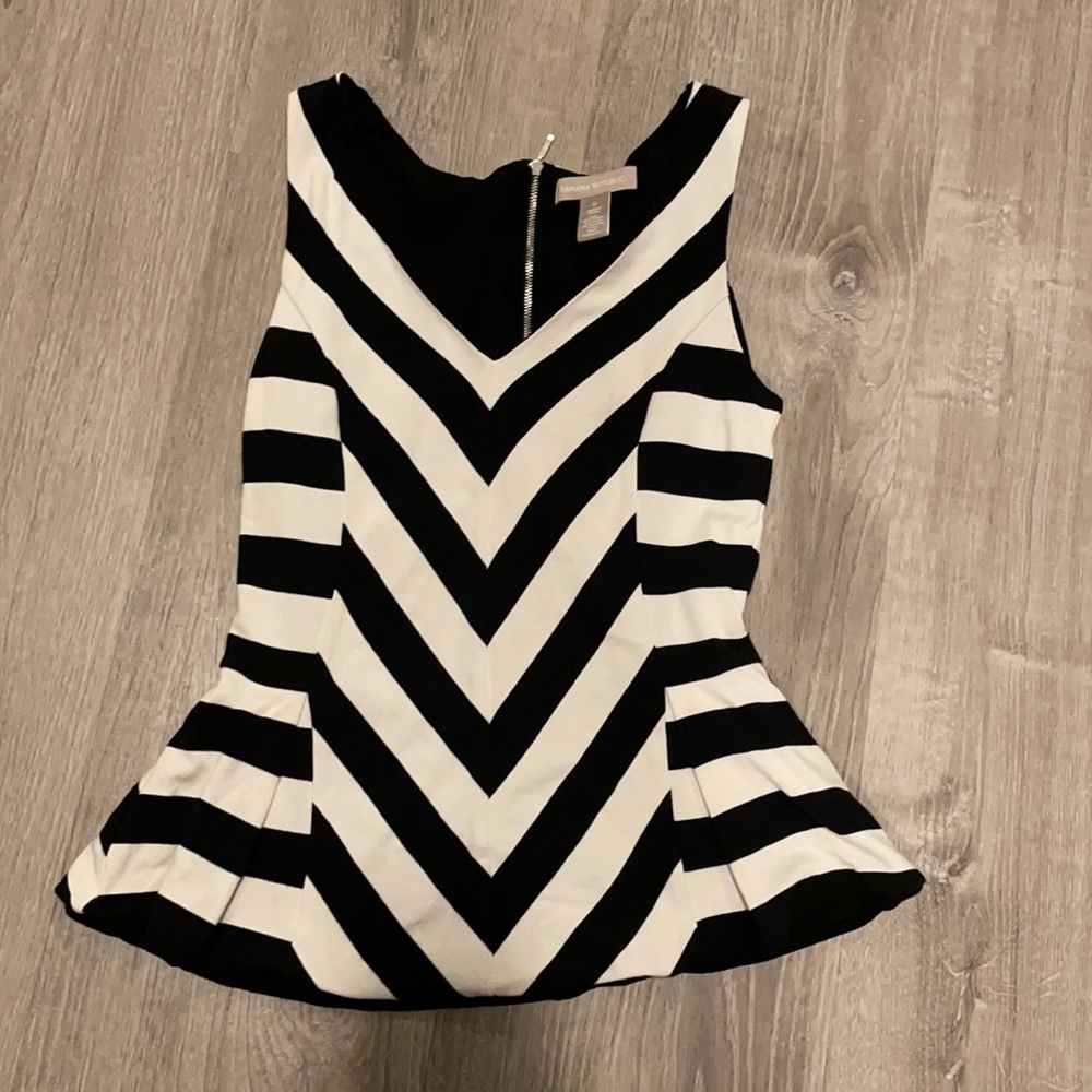 Banana republic peplum top